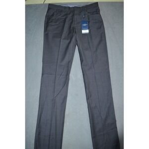 Hart Schaffner Marx Dress Pants 34xUnhemed Gray New York Fit Stretch Thermo Wool